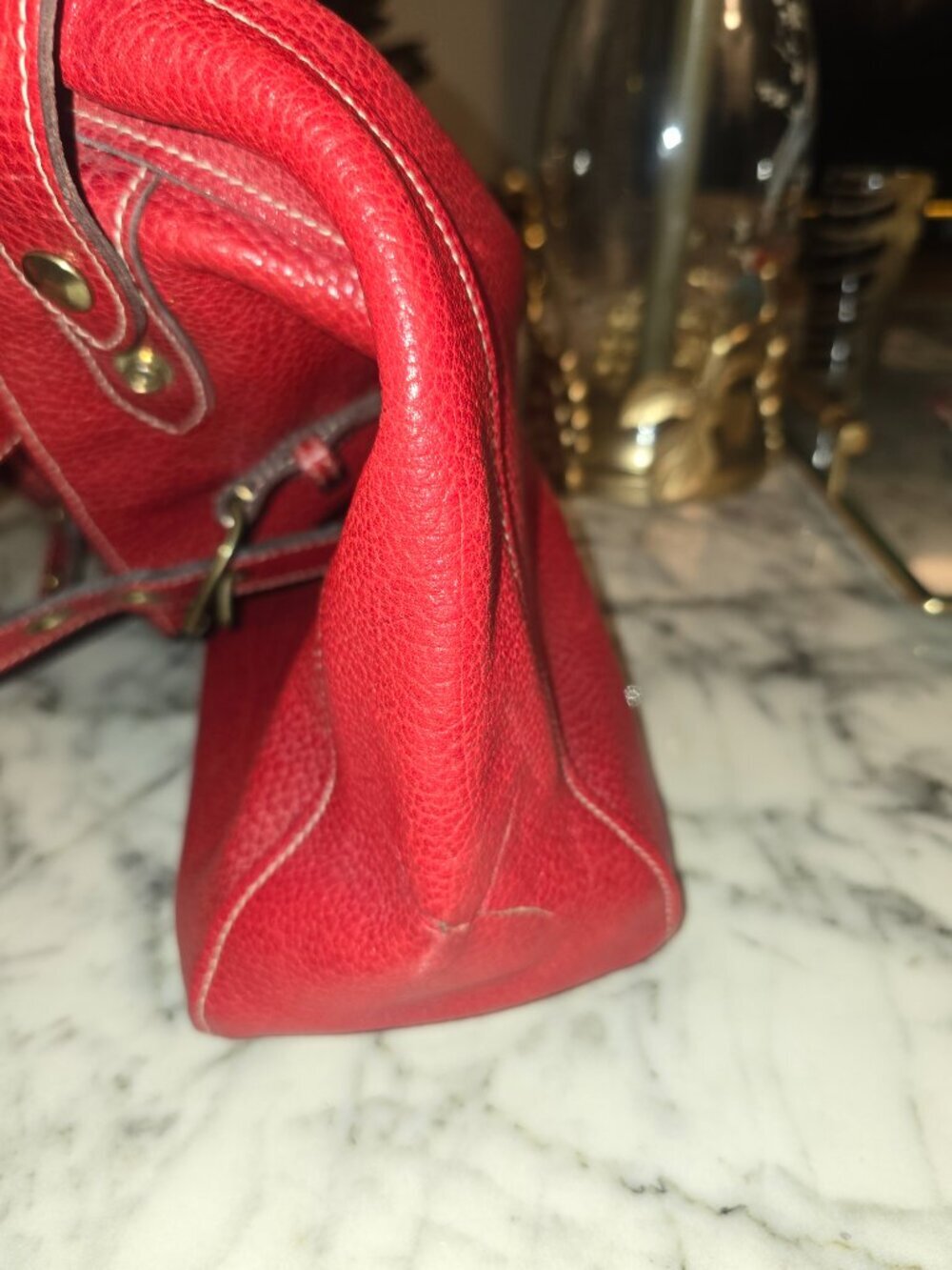 Vintage J&M Davidson Red Leather Handbag - Picture 16 of 16